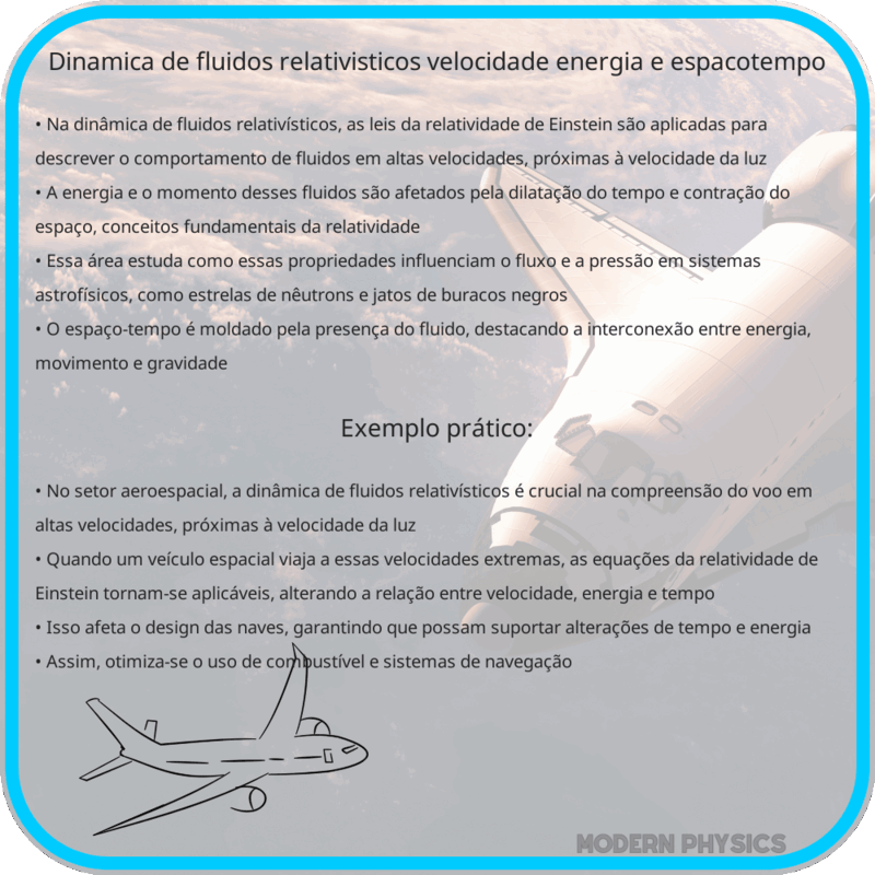 Dinâmica de Fluidos Relativísticos | Velocidade, Energia e Espaçotempo