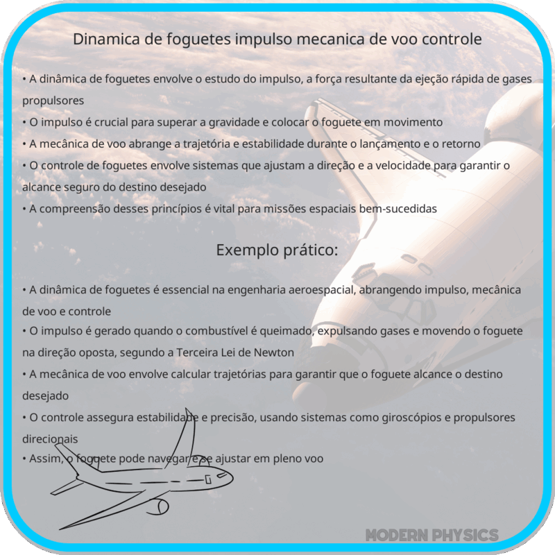 Dinâmica de Foguetes | Impulso, Mecânica de Voo & Controle