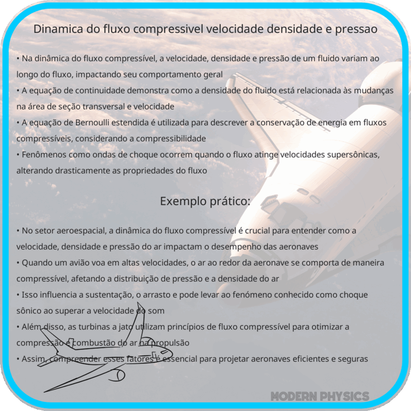 Dinâmica do Fluxo Compressível | Velocidade, Densidade e Pressão