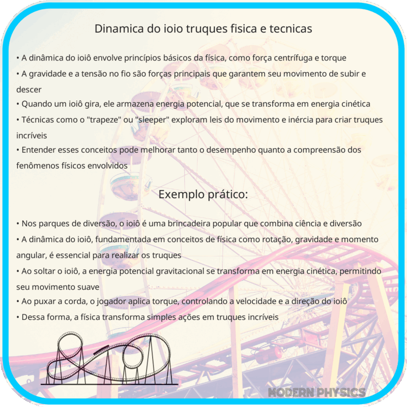 Dinâmica do Ioiô | Truques, Física e Técnicas