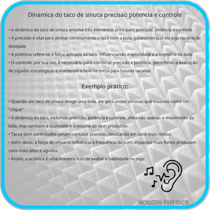 Dinâmica do Taco de Sinuca | Precisão, Potência e Controle