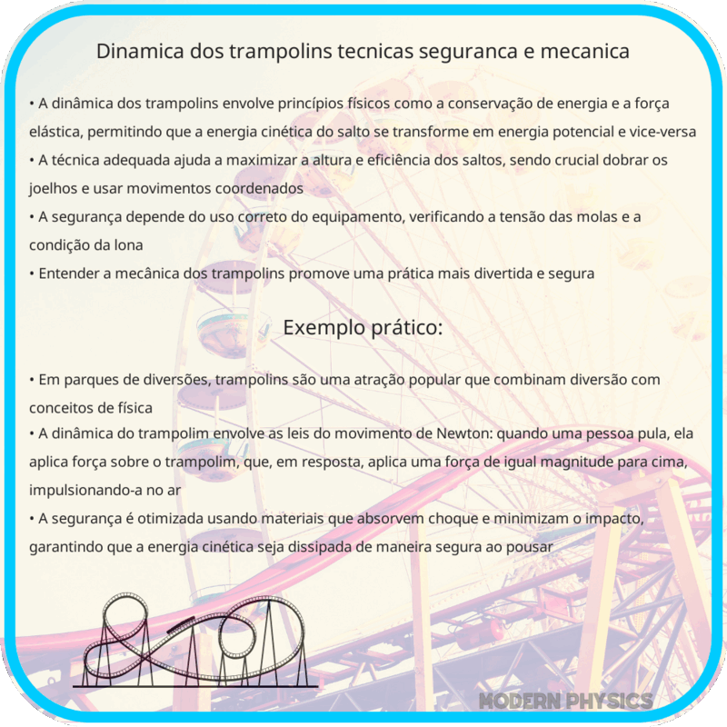 Dinâmica dos Trampolins | Técnicas, Segurança e Mecânica