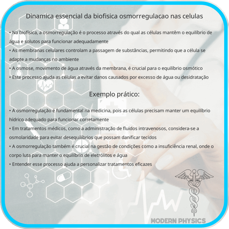Dinâmica Essencial da Biofísica: Osmorregulação nas Células