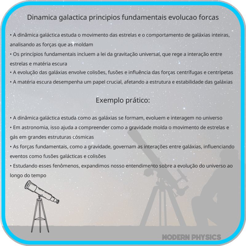 Dinâmica Galáctica | Princípios Fundamentais, Evolução & Forças