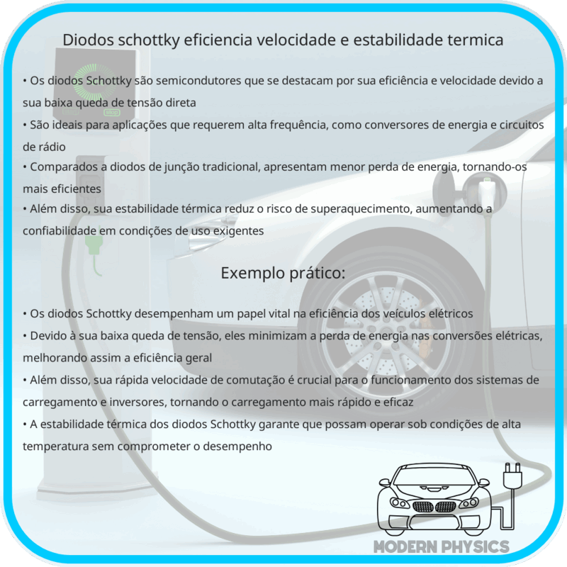 Diodos Schottky | Eficiência, Velocidade e Estabilidade Térmica