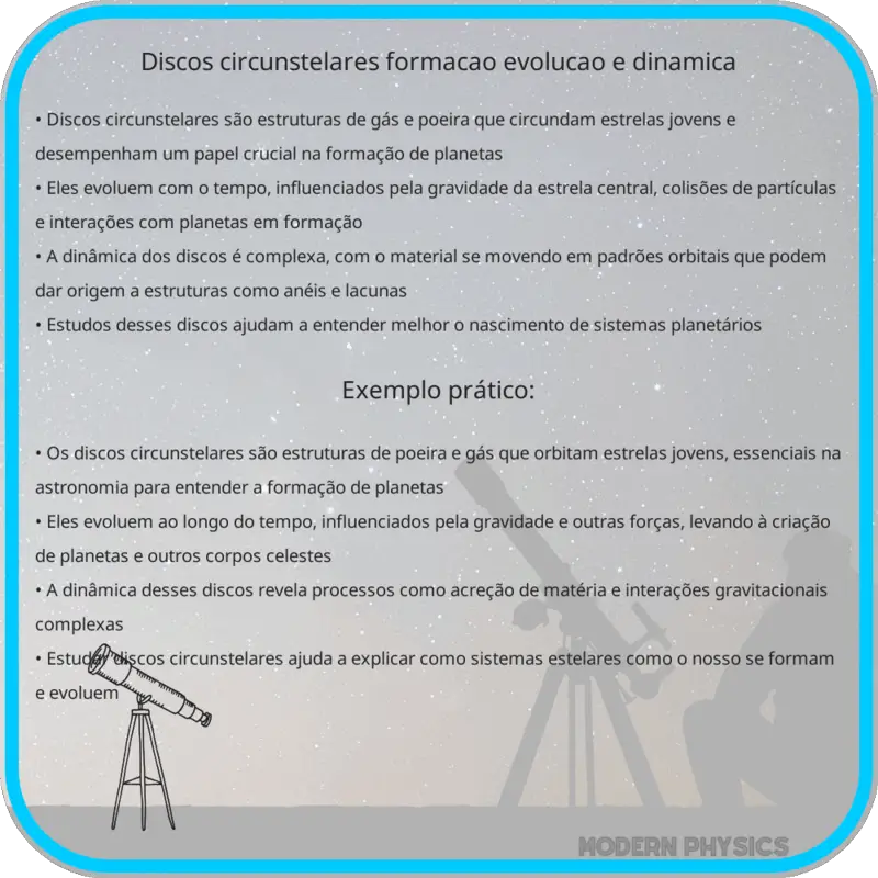 Discos Circunstelares | Formação, Evolução e Dinâmica