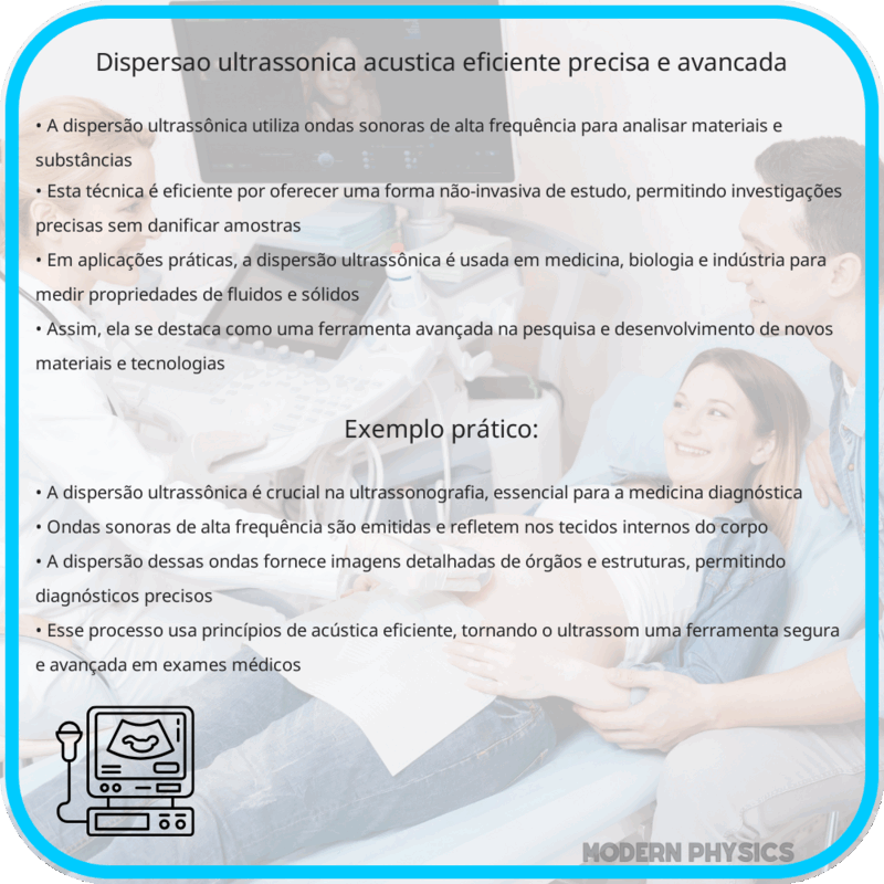 Dispersão Ultrassônica | Acústica Eficiente, Precisa e Avançada