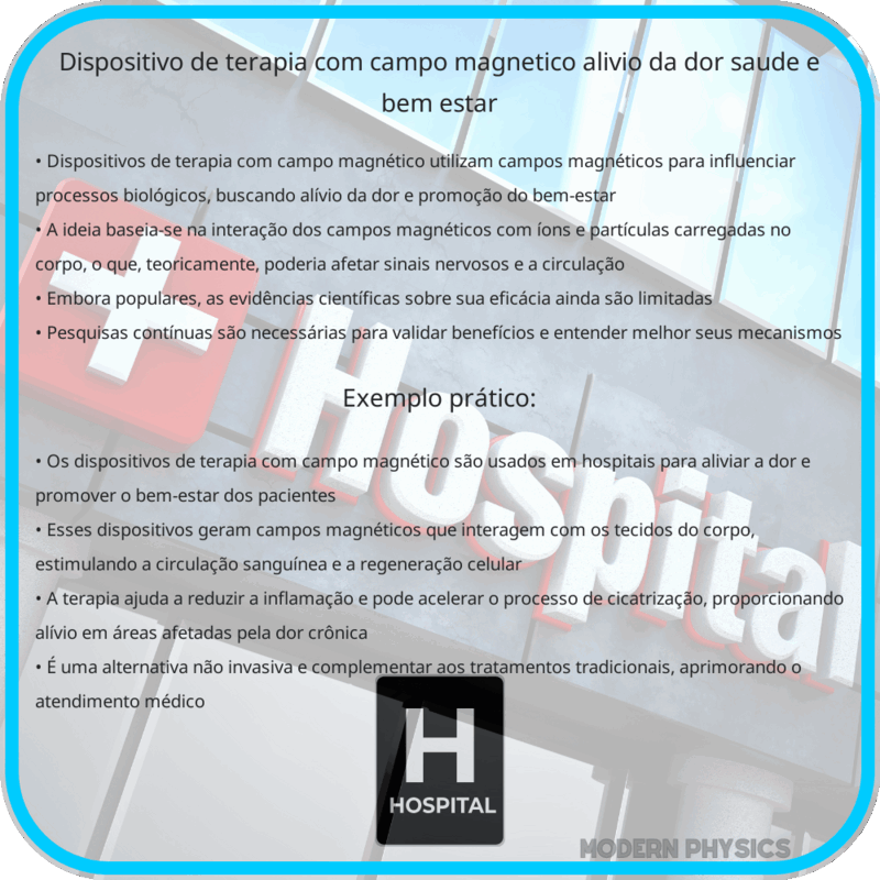 Dispositivo de Terapia com Campo Magnético | Alívio da Dor, Saúde e Bem-Estar