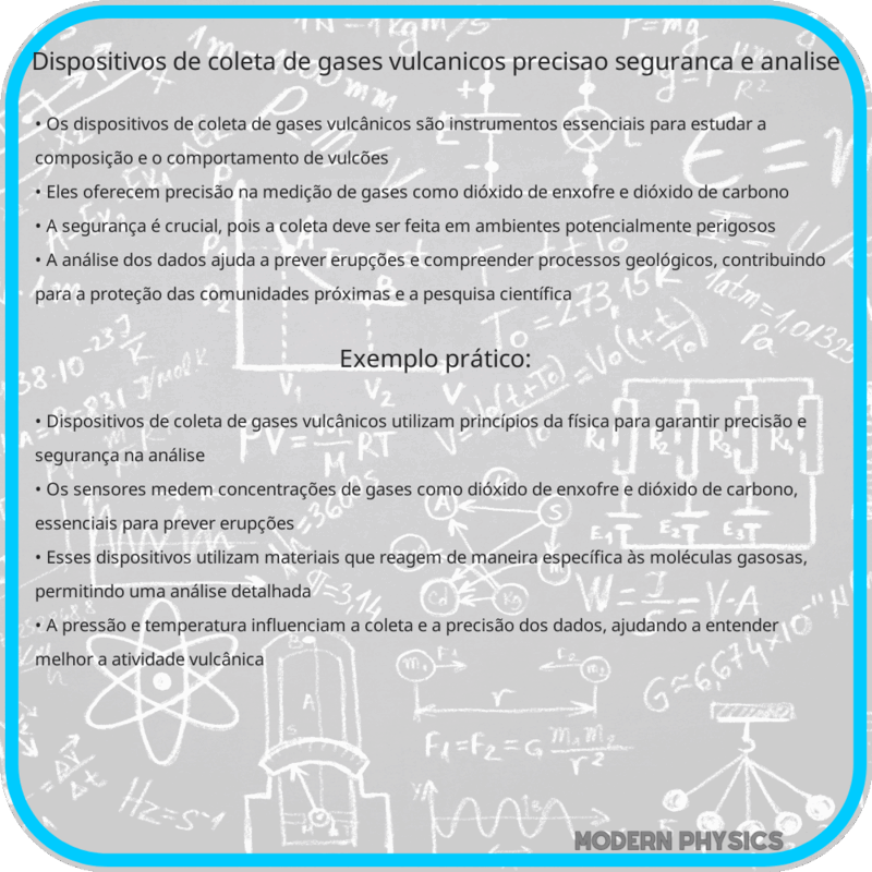 Dispositivos de Coleta de Gases Vulcânicos | Precisão, Segurança e Análise