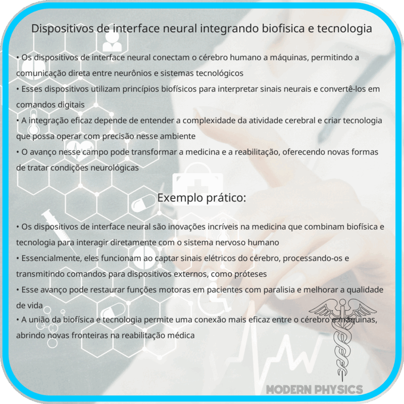 Dispositivos de Interface Neural | Integrando Biofísica e Tecnologia