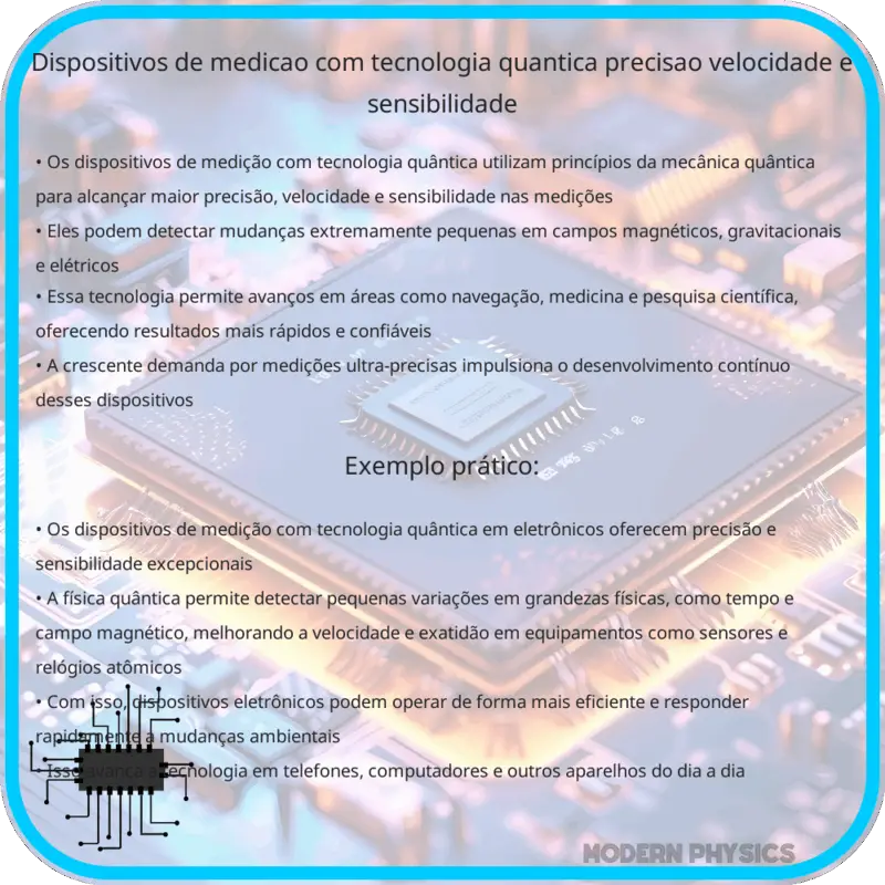 Dispositivos de Medição com Tecnologia Quântica | Precisão, Velocidade e Sensibilidade