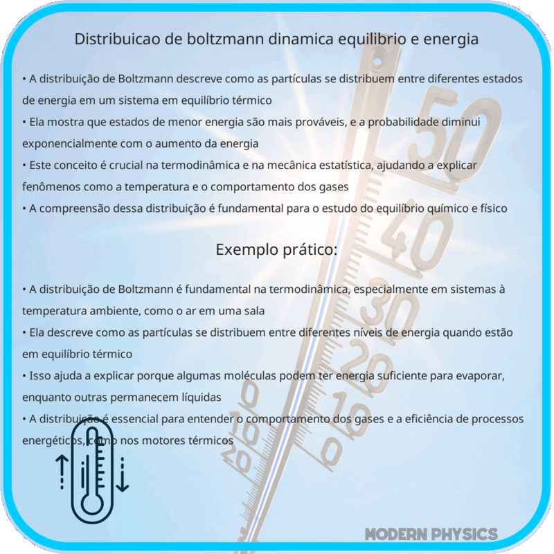 Distribuição de Boltzmann: Dinâmica, Equilíbrio e Energia