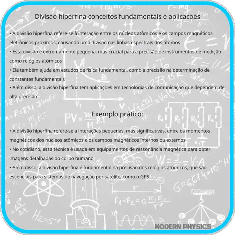 Divisão Hiperfina | Conceitos Fundamentais e Aplicações