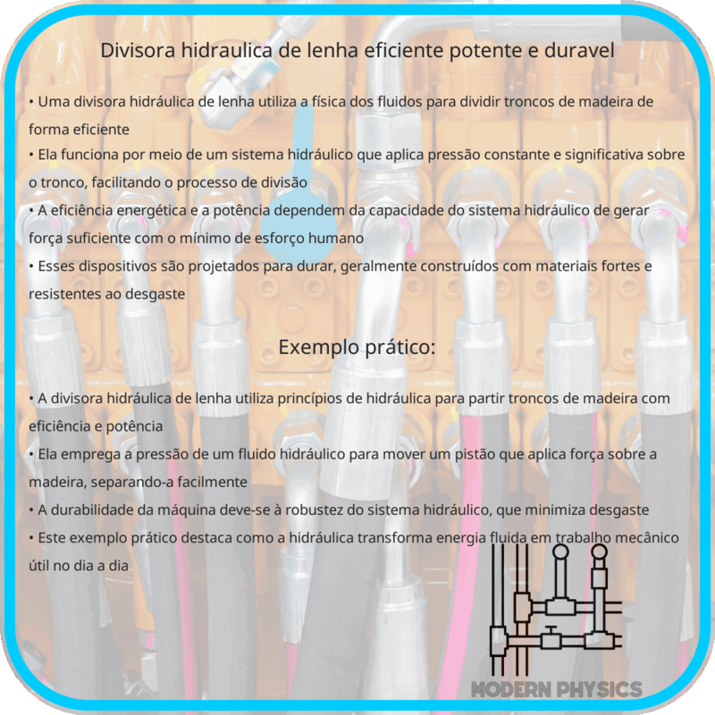 Divisora Hidráulica de Lenha | Eficiente, Potente e Durável