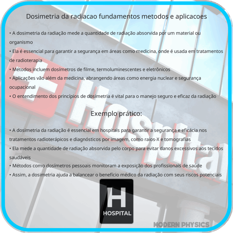 Dosimetria da Radiação | Fundamentos, Métodos e Aplicações