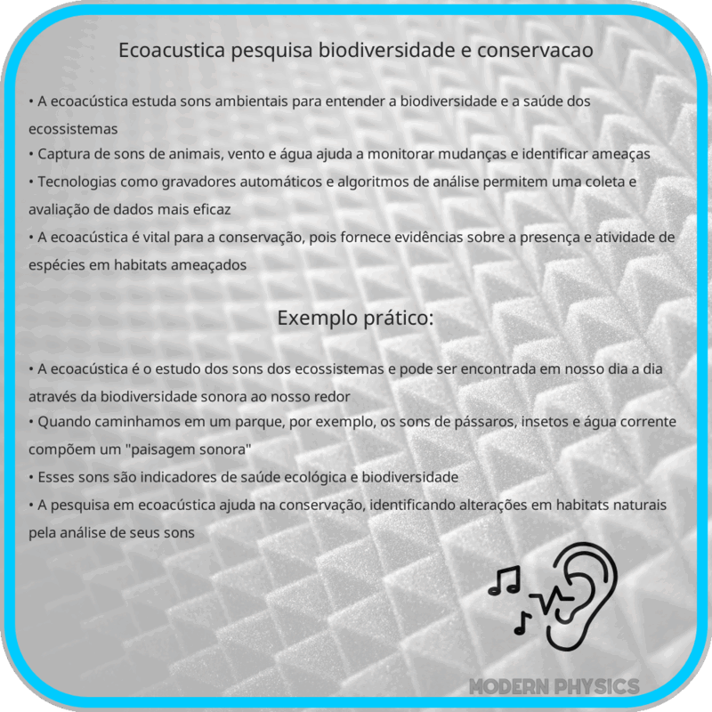 Ecoacústica: Pesquisa, Biodiversidade e Conservação