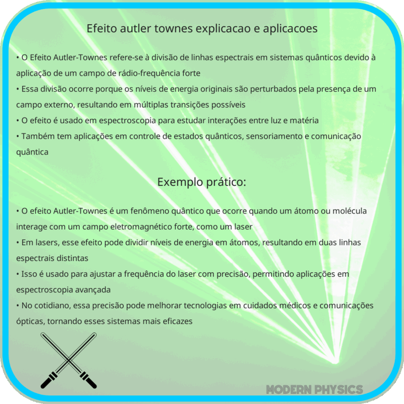 Efeito Autler-Townes | Explicação e Aplicações