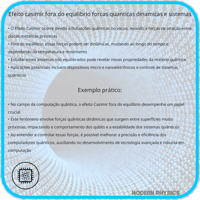 Efeito Casimir Fora do Equilíbrio | Forças Quânticas, Dinâmicas e Sistemas