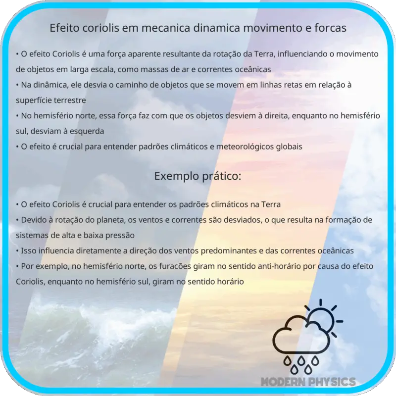 Efeito Coriolis em Mecânica | Dinâmica, Movimento e Forças
