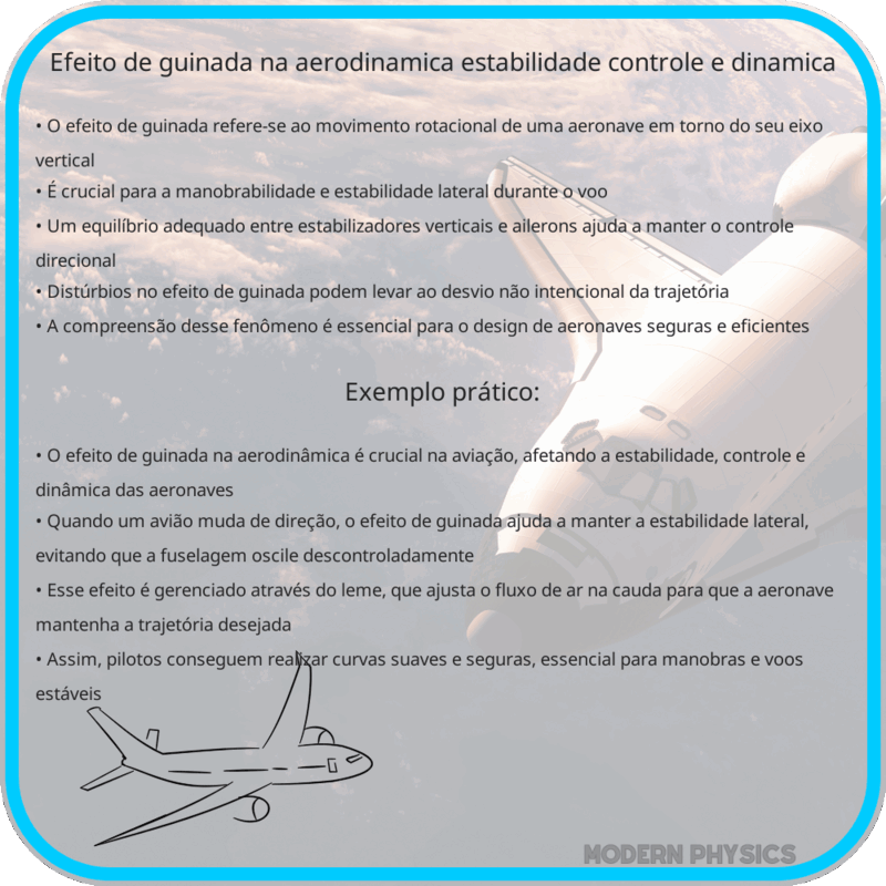 Efeito de Guinada na Aerodinâmica | Estabilidade, Controle e Dinâmica