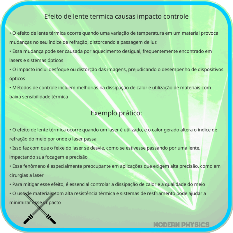 Efeito de Lente Térmica | Causas, Impacto & Controle