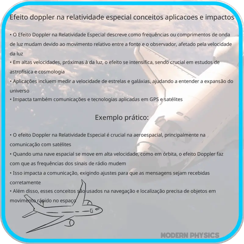 Efeito Doppler na Relatividade Especial | Conceitos, Aplicações e Impactos