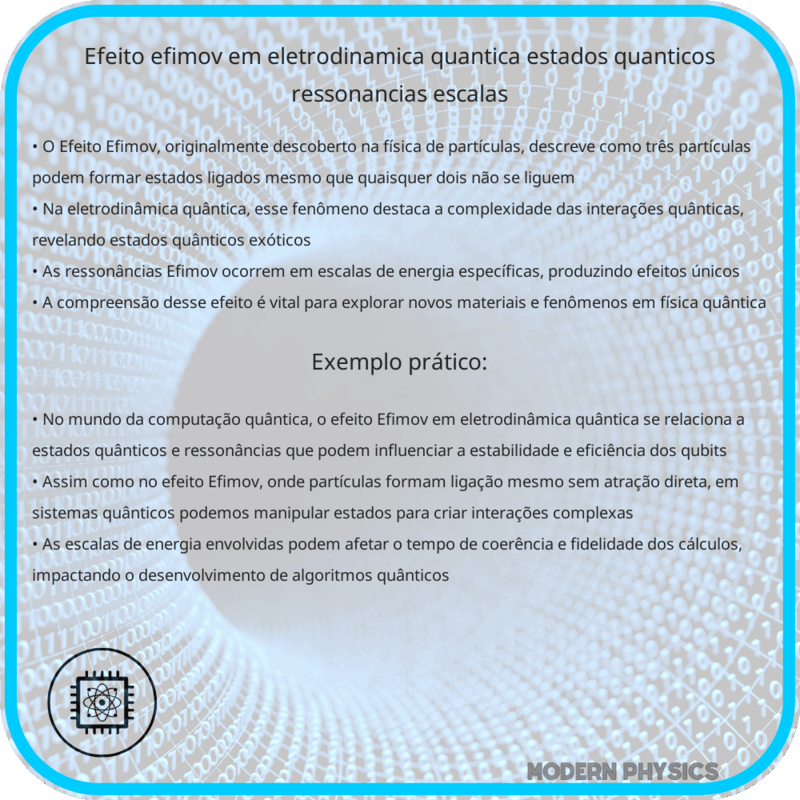 Efeito Efimov em Eletrodinâmica Quântica | Estados Quânticos, Ressonâncias & Escalas