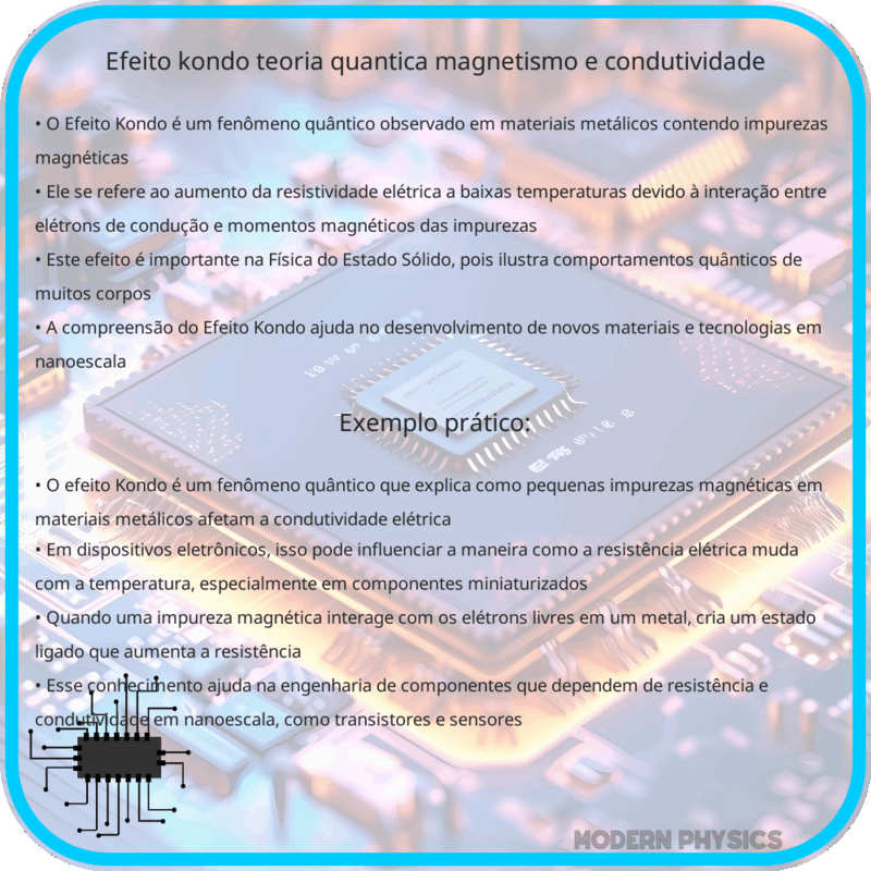Efeito Kondo | Teoria Quântica, Magnetismo e Condutividade