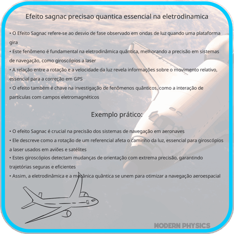 Efeito Sagnac | Precisão Quântica, Essencial na Eletrodinâmica