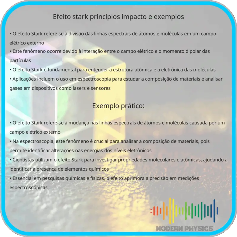 Efeito Stark | Princípios, Impacto e Exemplos