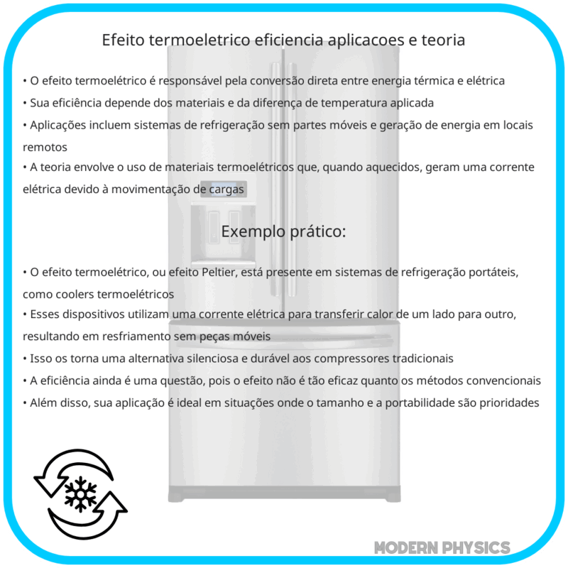 Efeito Termoelétrico | Eficiência, Aplicações e Teoria