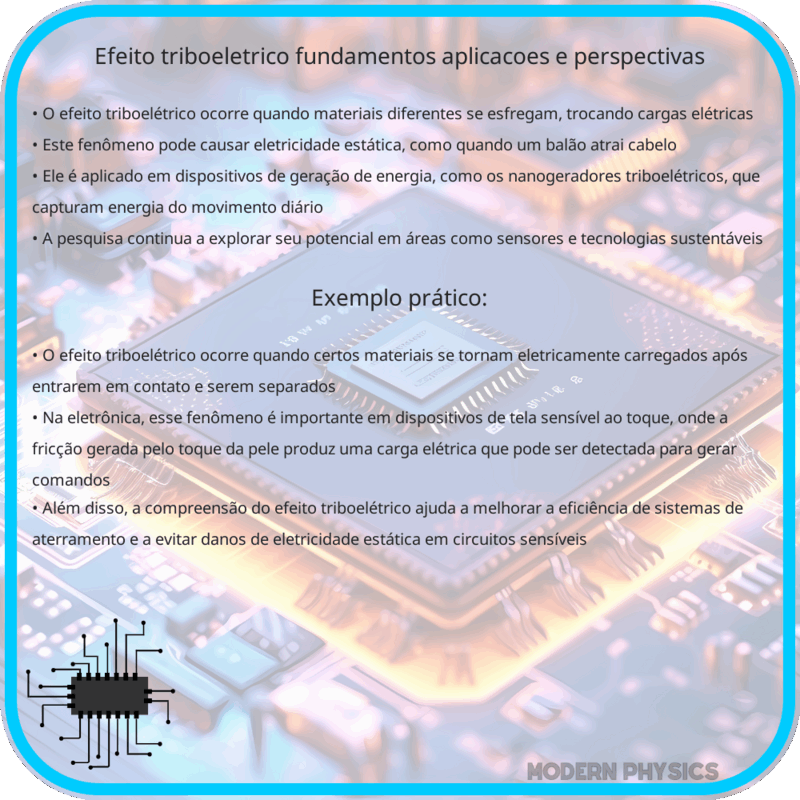 Efeito Triboelétrico | Fundamentos, Aplicações e Perspectivas
