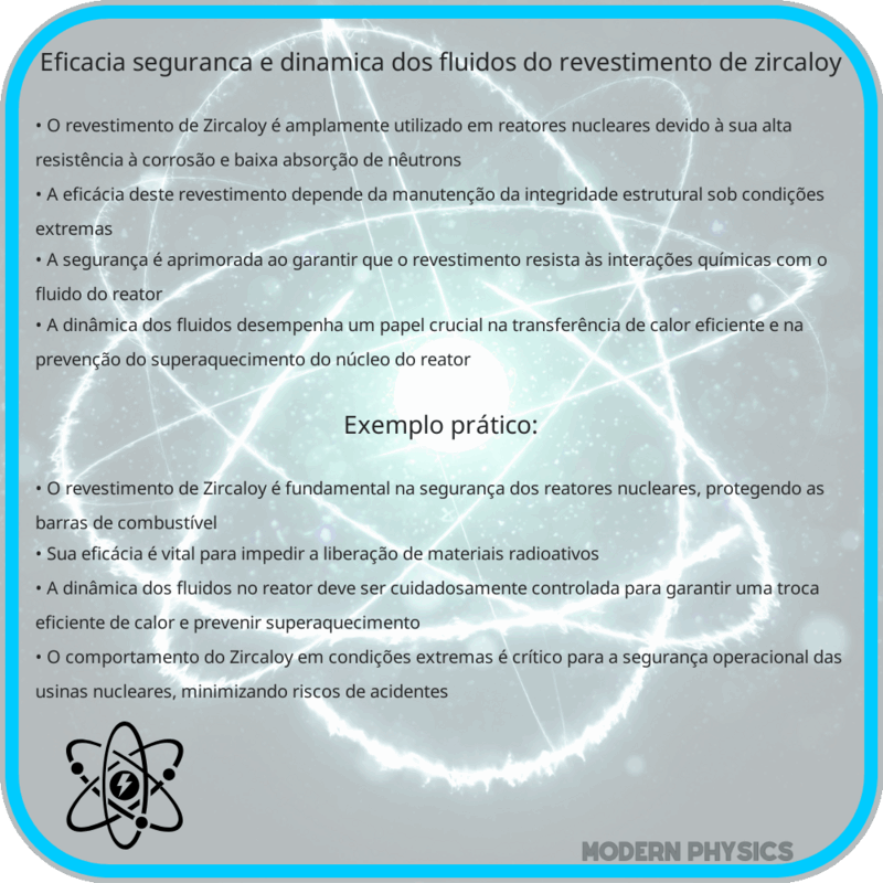 Eficácia, Segurança e Dinâmica dos Fluidos do Revestimento de Zircaloy