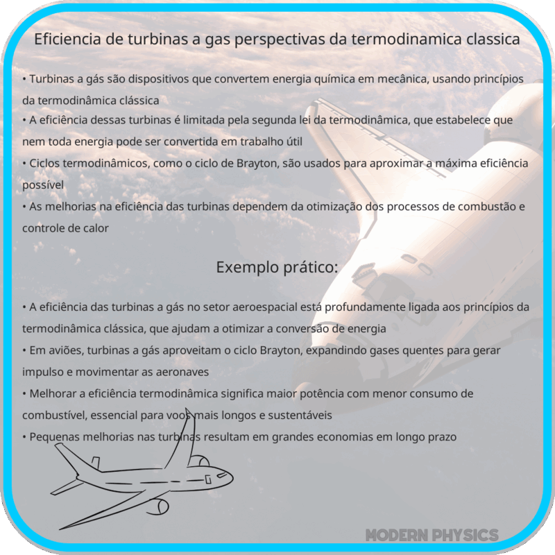 Eficiência de Turbinas a Gás | Perspectivas da Termodinâmica Clássica