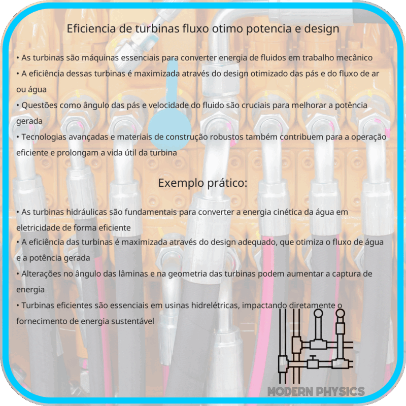Eficiência de Turbinas | Fluxo Ótimo, Potência e Design