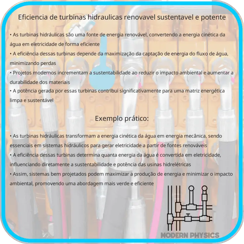 Eficiência de Turbinas Hidráulicas | Renovável, Sustentável e Potente