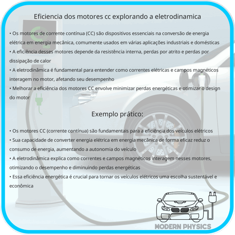 Eficiência dos Motores CC | Explorando a Eletrodinâmica