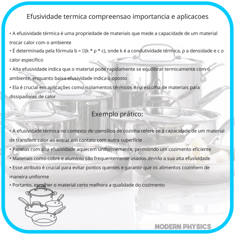Efusividade Térmica | Compreensão, Importância e Aplicações