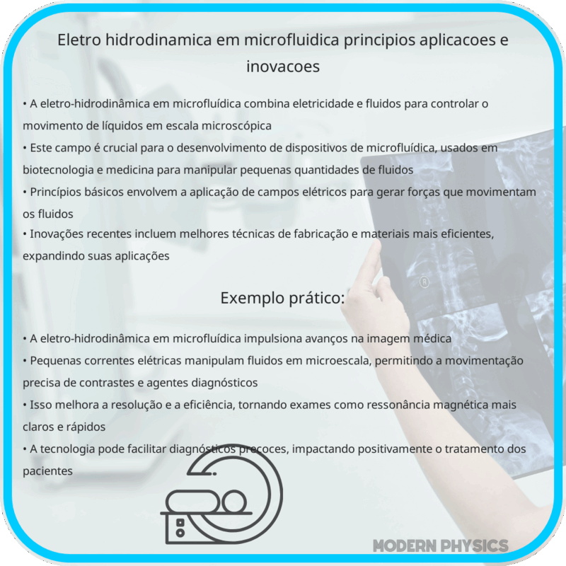 Eletro-hidrodinâmica em Microfluídica | Princípios, Aplicações e Inovações
