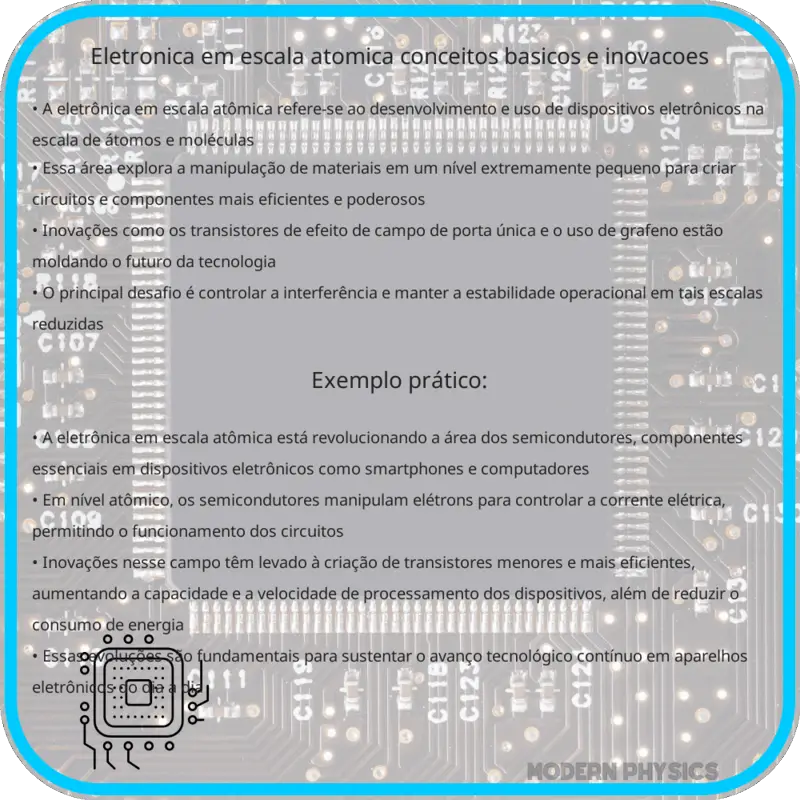 Eletrônica em Escala Atômica | Conceitos Básicos e Inovações