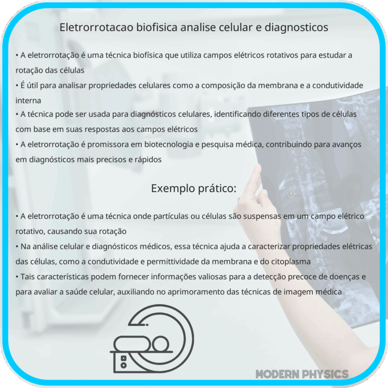 Eletrorrotação | Biofísica, Análise Celular e Diagnósticos