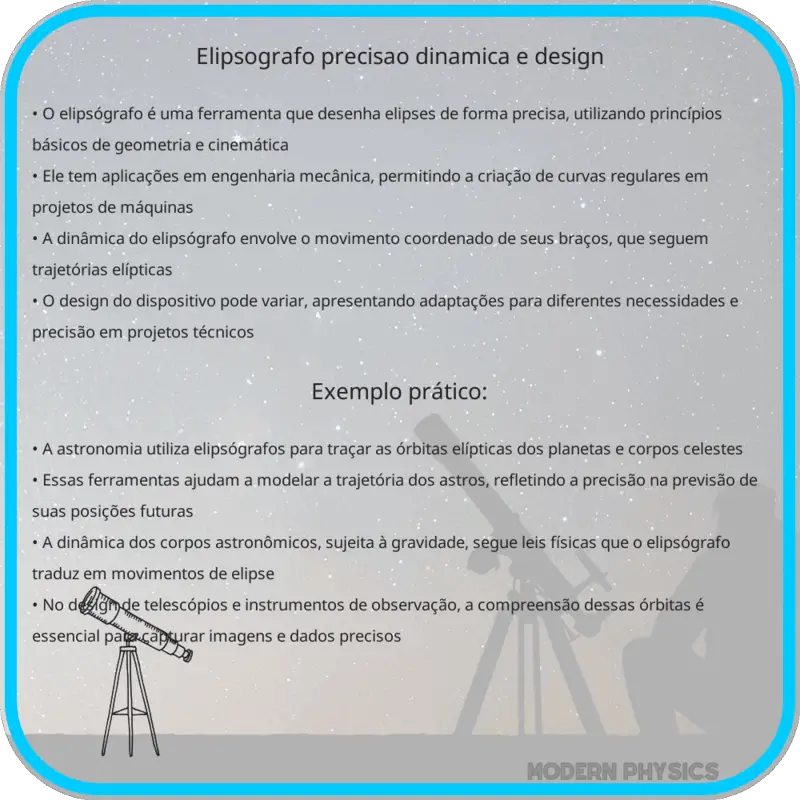 Elipsógrafo | Precisão, Dinâmica e Design
