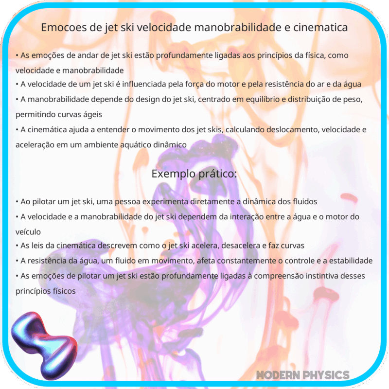 Emoções de Jet Ski | Velocidade, Manobrabilidade e Cinemática