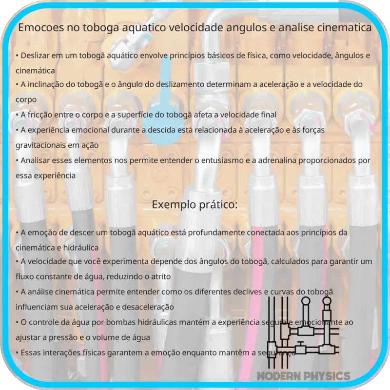 Emoções no Tobogã Aquático | Velocidade, Ângulos e Análise Cinemática