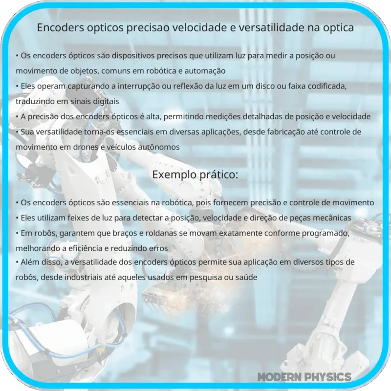 Encoders Ópticos | Precisão, Velocidade e Versatilidade na Óptica