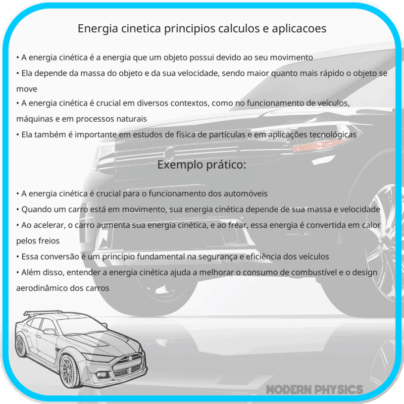 Energia Cinética | Princípios, Cálculos e Aplicações