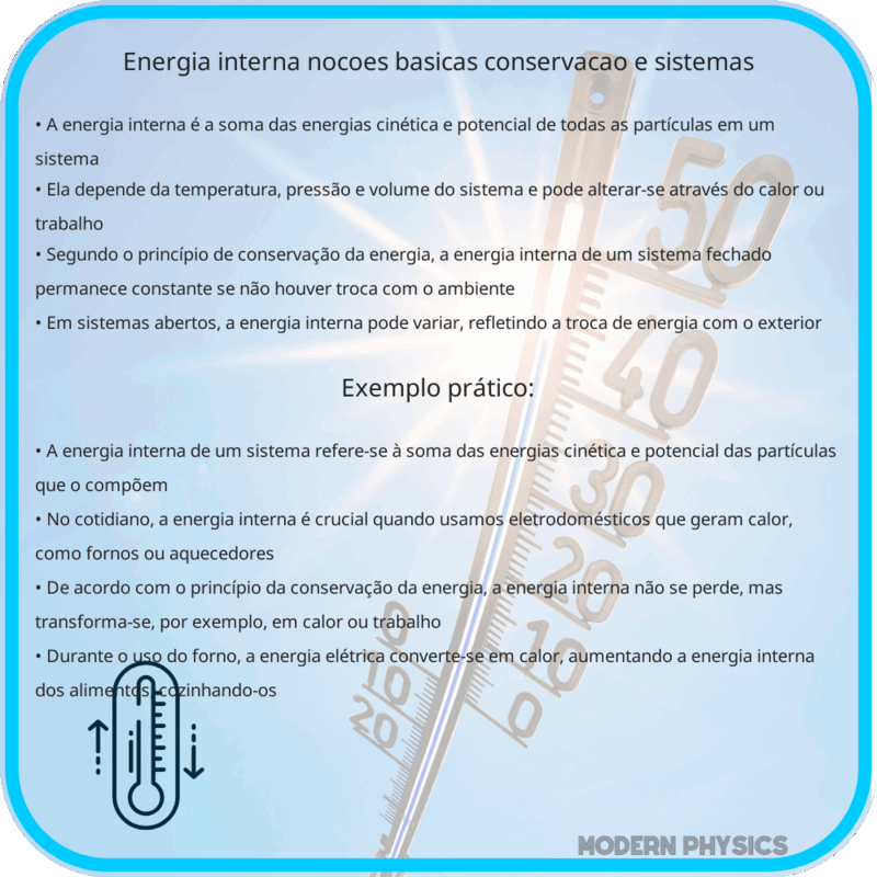 Energia Interna | Noções Básicas, Conservação e Sistemas