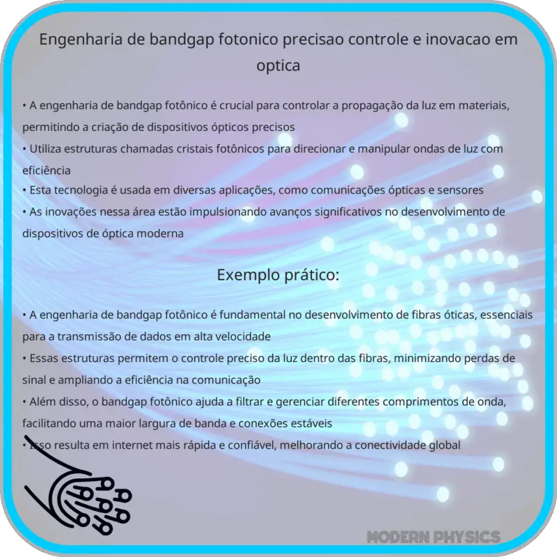 Engenharia de Bandgap Fotônico: Precisão, Controle e Inovação em Óptica