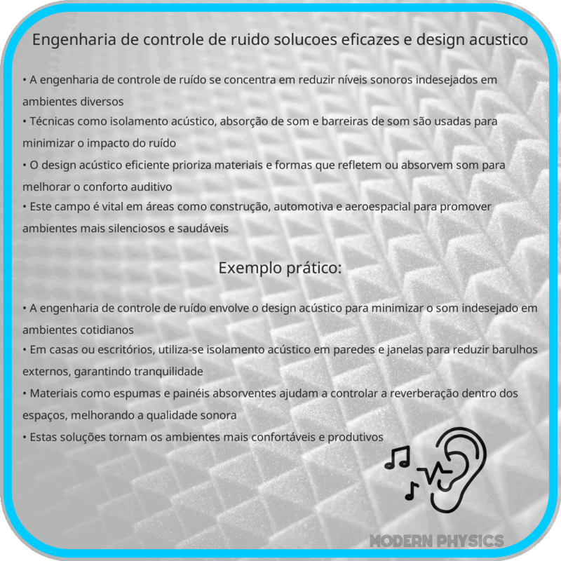 Engenharia de Controle de Ruído | Soluções Eficazes e Design Acústico