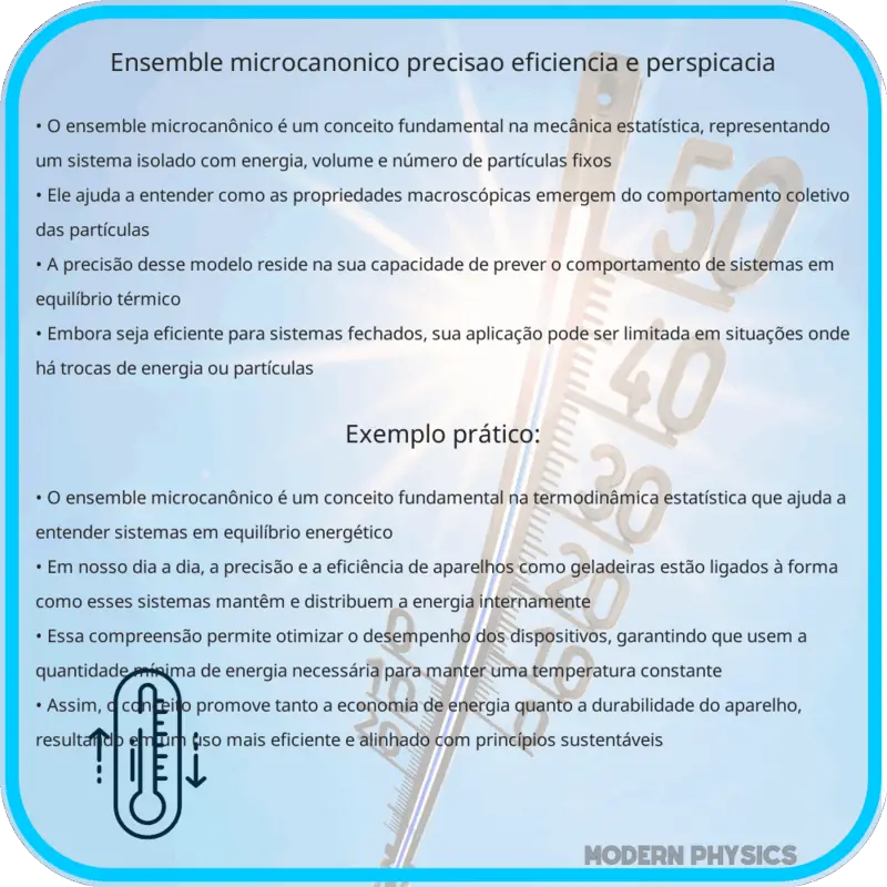 Ensemble Microcanônico | Precisão, Eficiência e Perspicácia